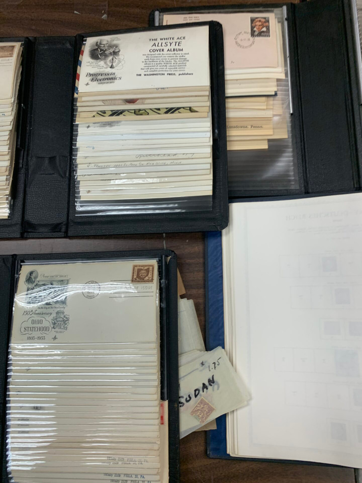 LIFETIME STAMP COLLECTION IN 2 LARGE CARTONS – US Core, Germany Third Reich, Romania, FDCs