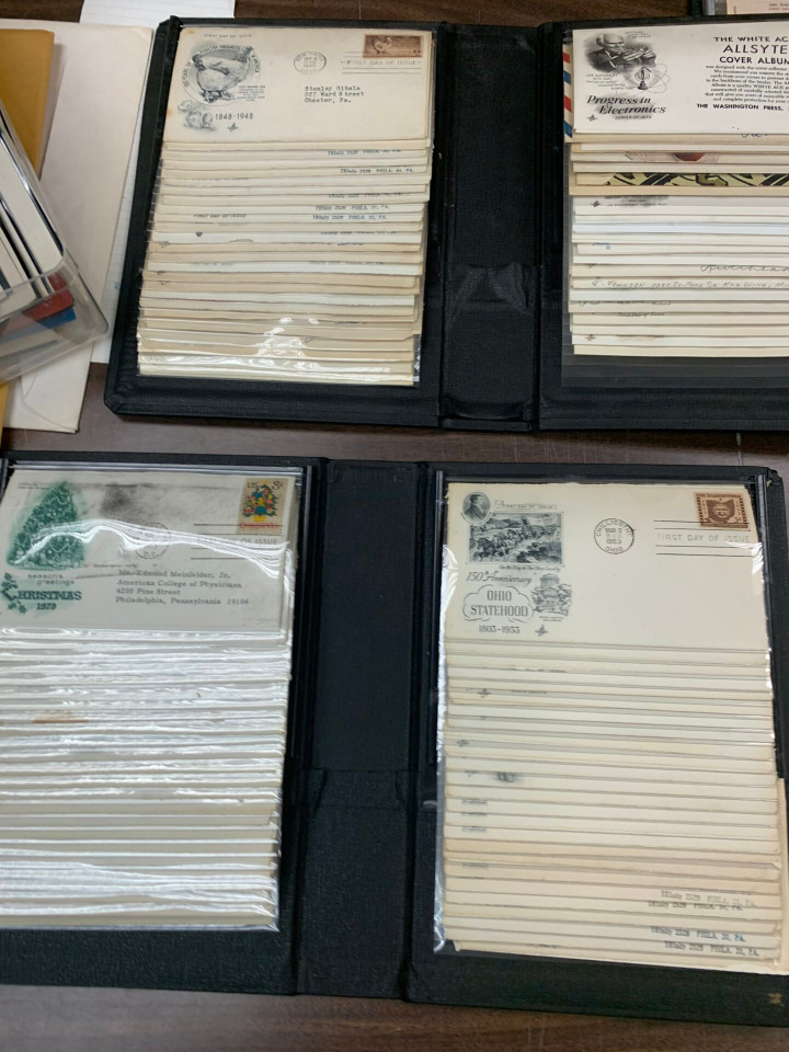 LIFETIME STAMP COLLECTION IN 2 LARGE CARTONS – US Core, Germany Third Reich, Romania, FDCs
