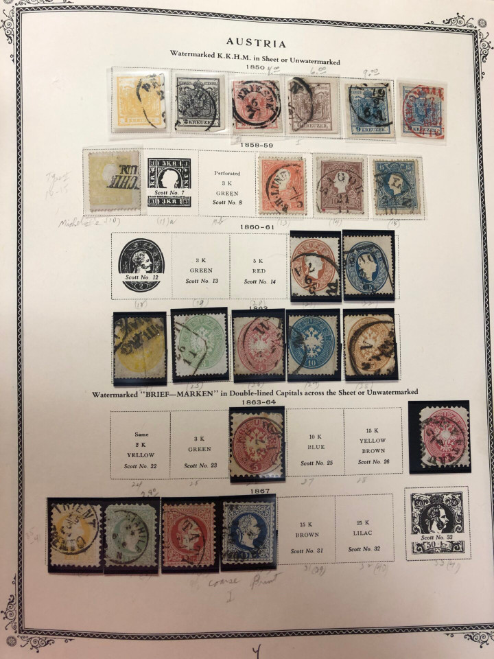 AUSTRIA – COLLECTION 1850-1990s IN SCOTT SPECIALTY ALBUM – 426611