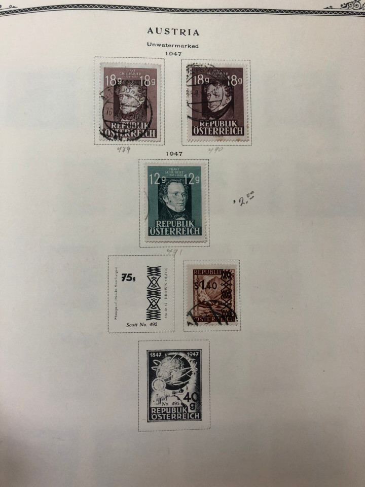 AUSTRIA – COLLECTION 1850-1990s IN SCOTT SPECIALTY ALBUM – 426611