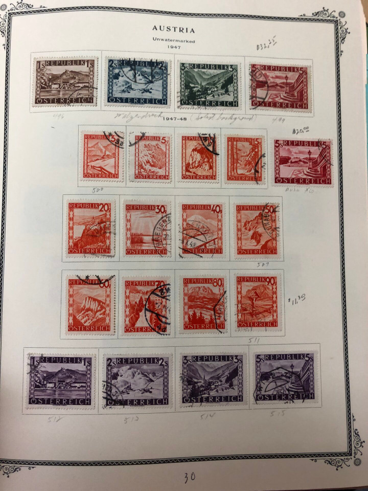 AUSTRIA – COLLECTION 1850-1990s IN SCOTT SPECIALTY ALBUM – 426611