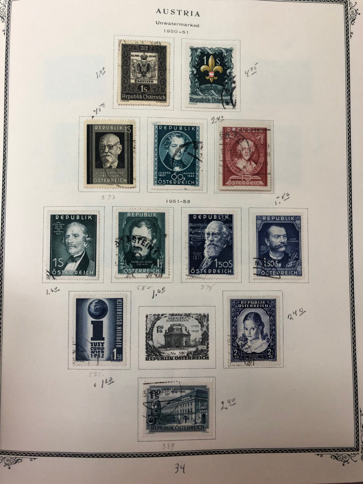 AUSTRIA – COLLECTION 1850-1990s IN SCOTT SPECIALTY ALBUM – 426611