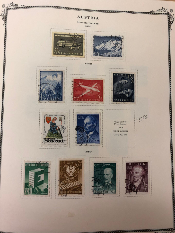 AUSTRIA – COLLECTION 1850-1990s IN SCOTT SPECIALTY ALBUM – 426611