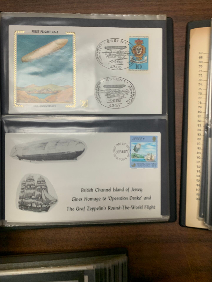 AIRSHIP COMMEMORATIVE COVERS, POSTAL CARDS, AND MORE – 426069