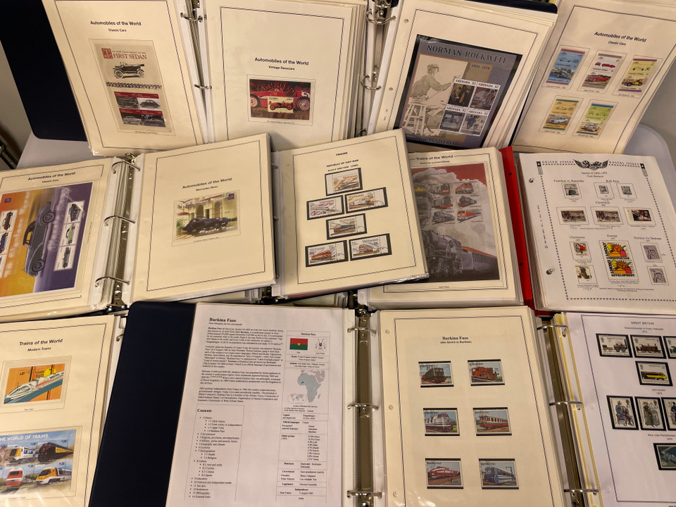 WORLDWIDE, GREAT BRITAIN AND US - Mystic Autos and Rockwell Topicals, GB 1924-1980s, US Minkus Album, Fleetwood Folios - 900202