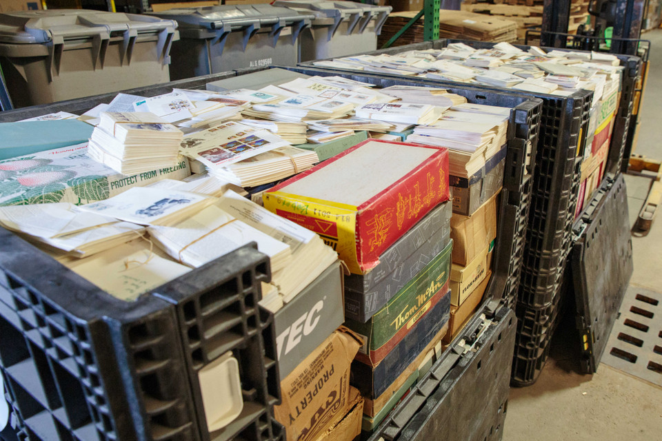 MASSIVE UNPICKED FIRST DAY COVER ACCUMULATION - 125,000 FDCs, Two Buckhorn Containers, Primarily US, Variety of Cachet Makers