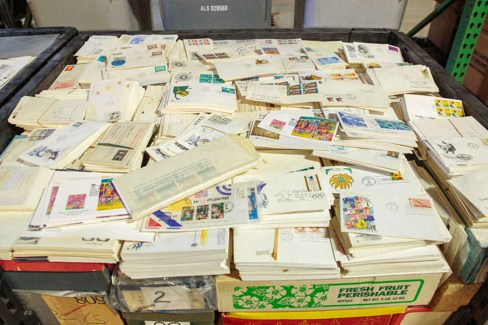 MASSIVE UNPICKED FIRST DAY COVER ACCUMULATION - 125,000 FDCs, Two Buckhorn Containers, Primarily US, Variety of Cachet Makers