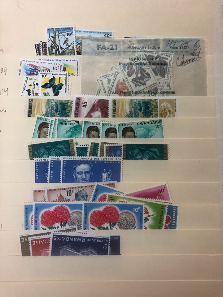 INTERNATIONAL SELECTION - Nearly 2,000 Mint and Used Issues, Dutch Colonies to Rwanda – 424550