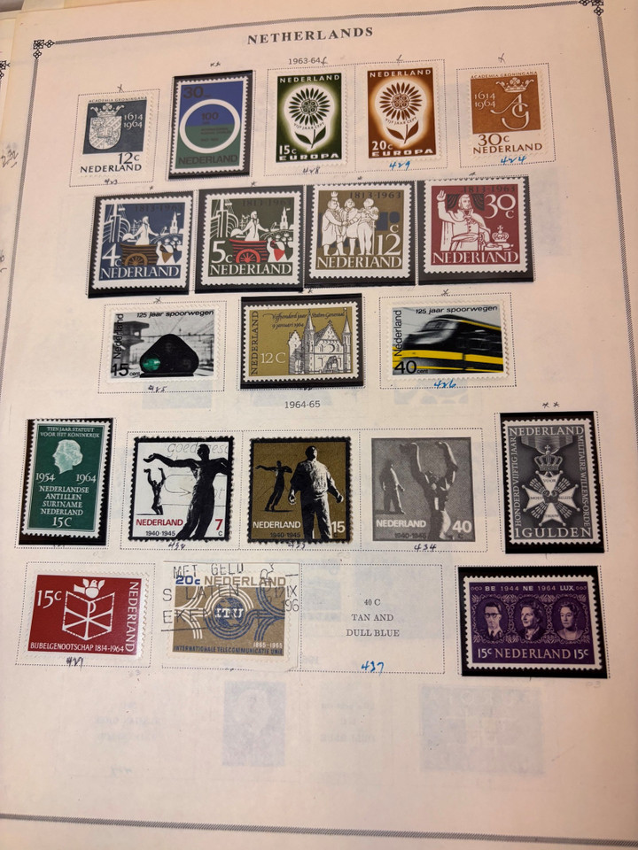 NETHERLANDS - Mint and Used Collection, 1934-1984, with Rembrandt Semi-Postal Set - 9001315