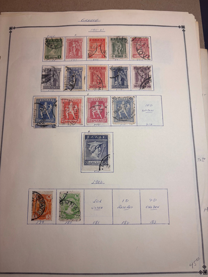 GREECE - Mint and Used Collection, 1861-1983, $2,040 Scott CV - 9001221
