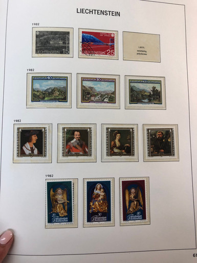 Liechtenstein, Année complète neuve 1977, Collection timbres Europe Liechtenstein, Année complète neuve 1977, Collection timbres Europe