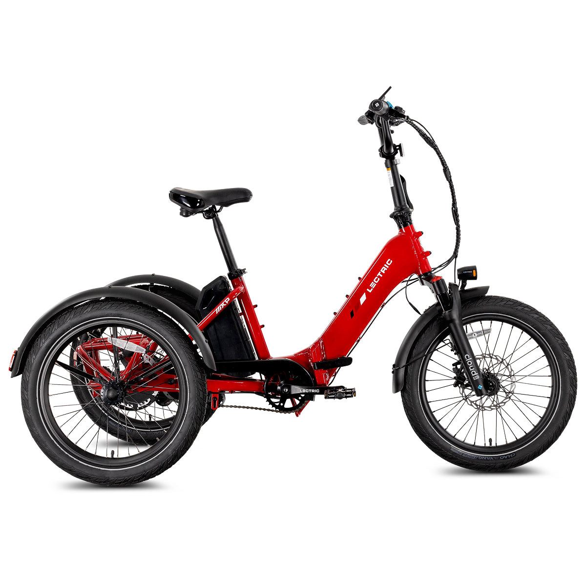 Lectric XP Trike2 750 Phoenix Red – Foldable Long-Range 3-Wheel