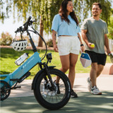 XP4 750 Step-Thru Raindrop Blue eBike [Lectric]