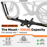CRAVOT MagRack X1 Foldable Single-Bike Hitch Bike Rack [Cravot]