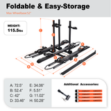 CRAVOT CyberRack S3 Hitch Bike Rack, 2’’ Receiver, 300 LBS Capacity [Cravot]