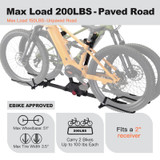 MagRack F2 Light Weight Foldable Hitch Bike Rack [Cravot]