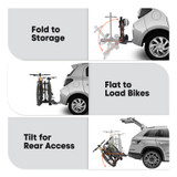 CRAVOT CyberRack S2 Hitch Bike Rack, 2’’ Receiver, 300 LBS Capacity [Cravot]