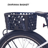 EBike Bicycle Basket, Dairyman Universal Rear Bicycle Basket, E-Bike Basket [BiKASE]