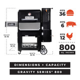 Gravity Series® 800 Digital Charcoal Griddle + Grill + Smoker [Masterbuilt]