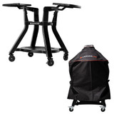 Joe Jr® Cart with Side Shelves plus Cover Bundle [Kamado Joe]