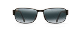 BLACK CORAL Rectangular Sunglasses [Maui Jim]