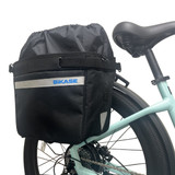 Grocery Pannier with Black Fly Cover [BiKASE]