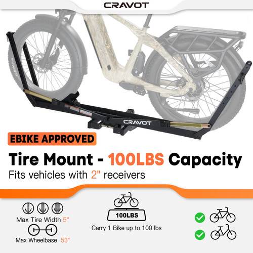 CRAVOT MagRack X1 MAX Foldable Hitch Bike Rack [Cravot]