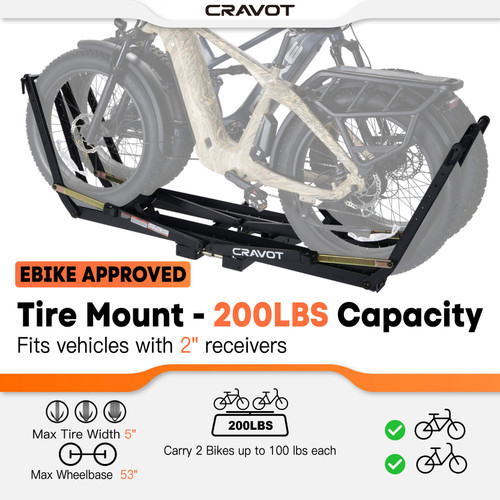 CRAVOT MagRack X2 MAX Foldable Hitch Bike Rack [Cravot]