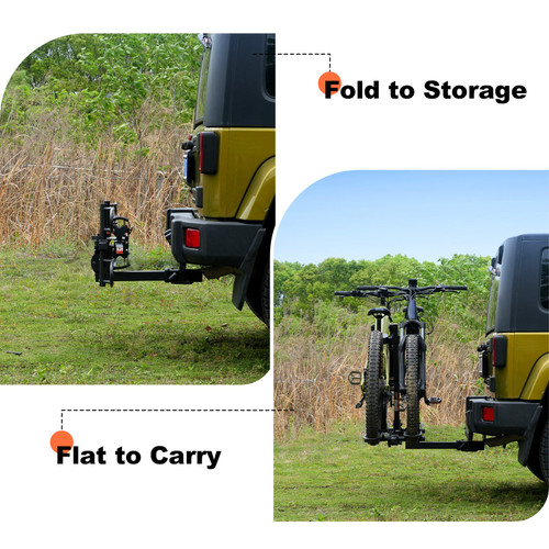 MagRack F2 Light Weight Foldable Hitch Bike Rack [Cravot]