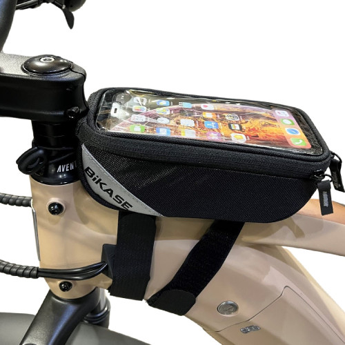 EBike Phone Holder – Beetle Phone Bag for Large Diameter Bike Frames [BiKASE]