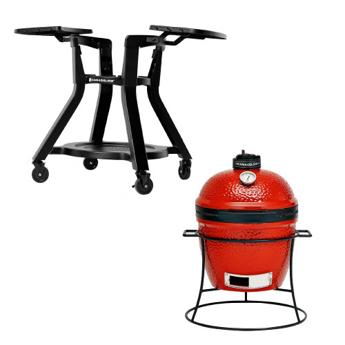Joe Jr® with Cast Iron Stand and Cart Bundle [Kamado Joe]