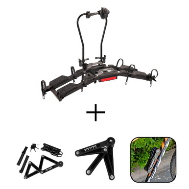 Rideable Lock Rack Hollywood Racks Destination E Folding Lock – Heavy-Duty Hitch Security Lock