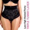 LACE HIGH WAISTED PANTY TRIPLE TUMMY LAYER