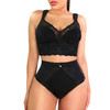 LACE MID WAIST PANTY DOUBLE TUMMY LAYER
