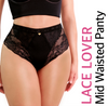 LACE LOVER  MID WAISTED PANTY