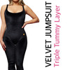 VELVET JUMPSUIT TRIPLE TUMMY LAYER