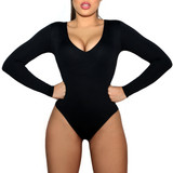 HAPPY CAMI SHAPER BODYSUIT LONG SLEEVE