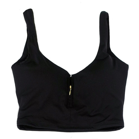 SPORTS BRA ZIPPER TOP
