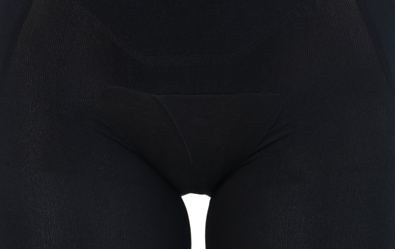 Capri Happy Butt No.7 - Double Layer Waistband Body Shaper Black