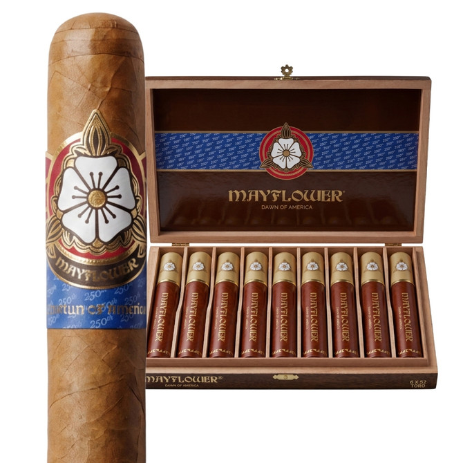 Mayflower Dawn of America cigar and commemorative box