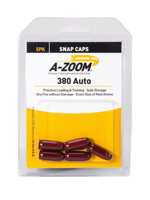 A-ZOOM .380 Auto Snap Cap 5PK