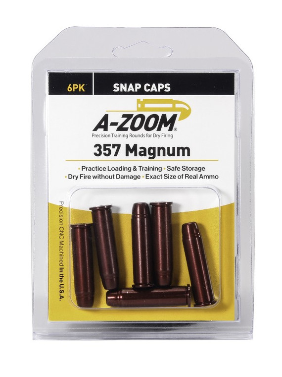 A-ZOOM 357 MAG Snap Cap  6PK