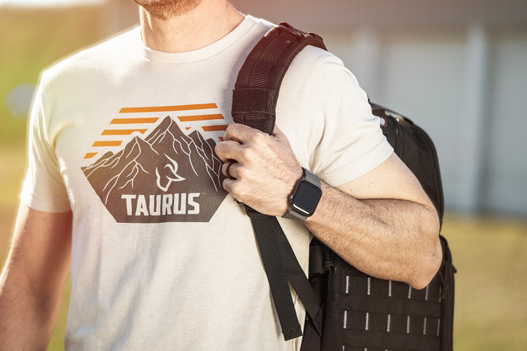Taurus Mountain Logo Sand Tee