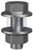 Hobson M12x30 Flanged Purlin Bolt and Nut Zinc Plated