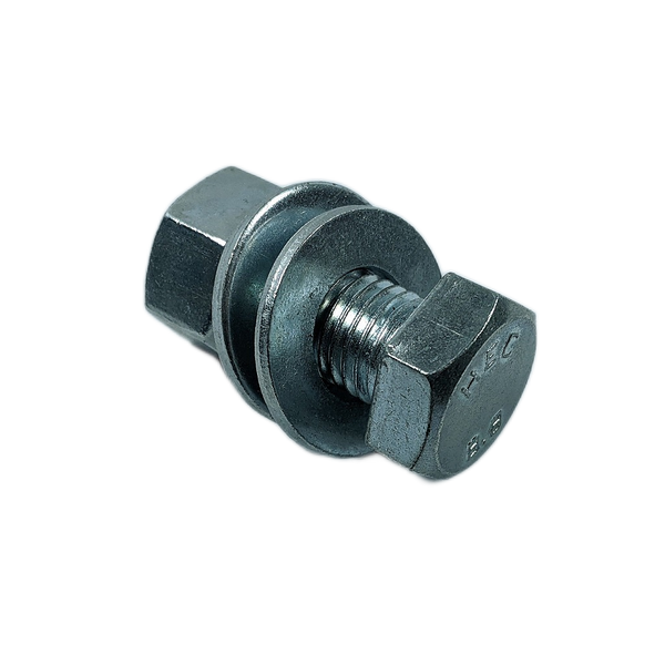 Hobson M16x40 Zinc Plated Hex Bolt with Hex Nut and Two Washes (Kit)