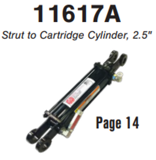 HYD CYLINDER, 2-1/2B X 8STROKE