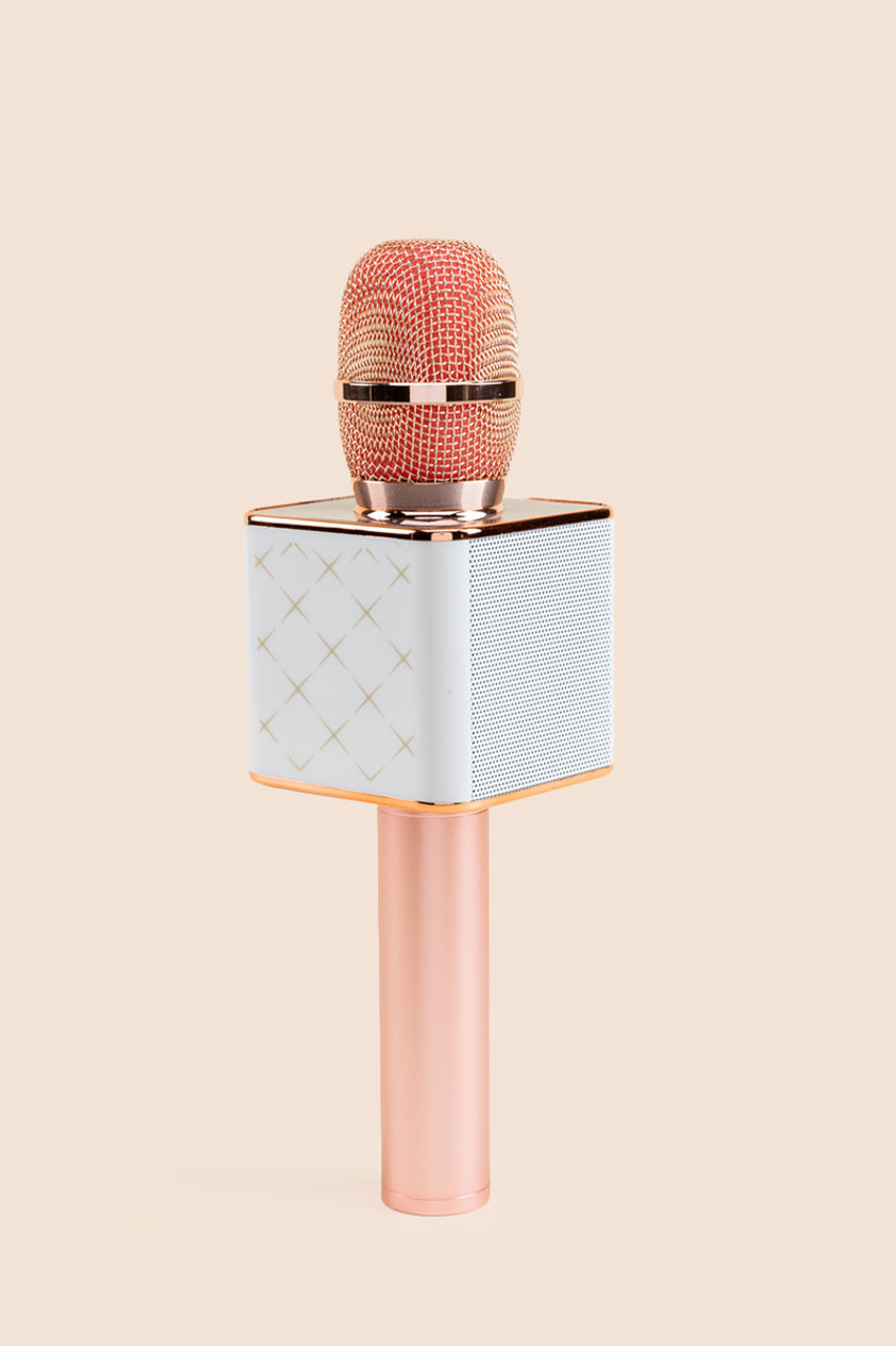 Micro Karaoke Bluetooth 9W avec Lumière LED, Autonomie 4H, Bigben - Rose -  Français