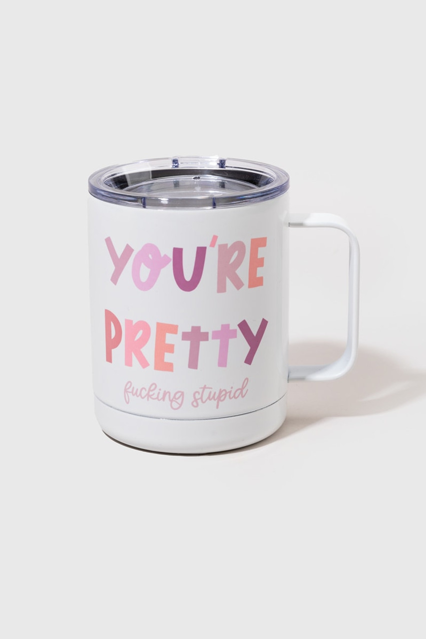 Tall Travel Mug - I Like Pretty Things And The Word F*ck – Pickles and Punch