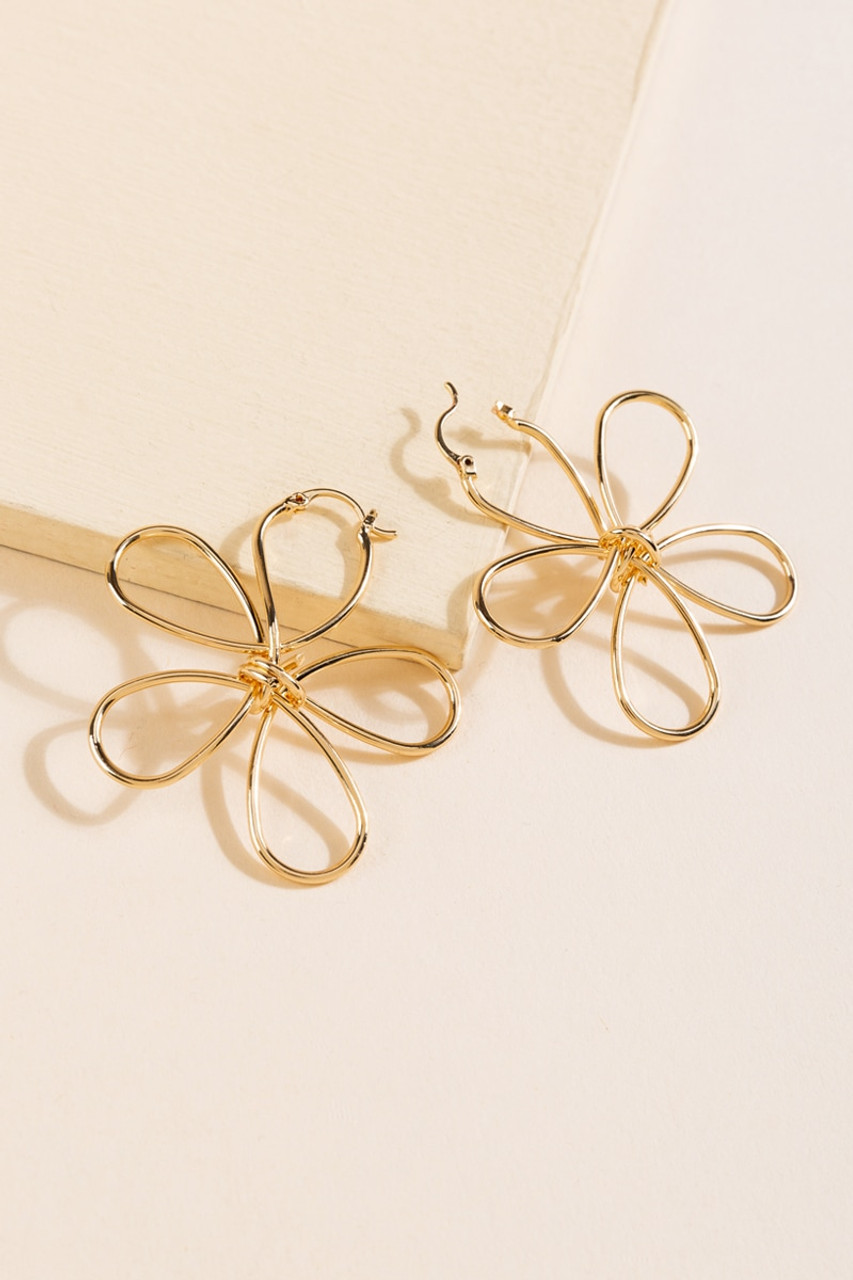 wire flower earrings – Sweet As Sugarcane