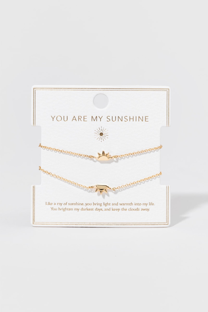 You Are My Sunshine Beaded Icon Bracelet